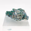 Druzy Quartz coated Dioptase over Shattuckite spheres in Quartz