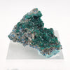 Druzy Quartz coated Dioptase over Shattuckite spheres in Quartz