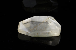 Faceted Rutilated Quartz Freeform 015