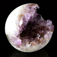 Amethyst with Hematite sprays Sphere