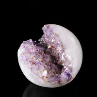 Amethyst with Hematite sprays Sphere