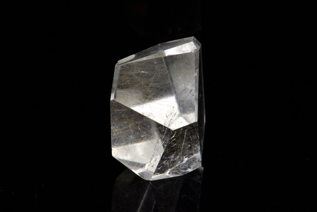 Faceted Rutilated Quartz Freeform 013