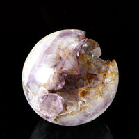 Amethyst with Hematite sprays Sphere