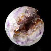 Amethyst with Hematite sprays Sphere